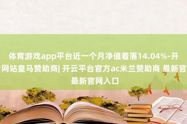 体育游戏app平台近一个月净值着落14.04%-开云平台网站皇马赞助商| 开云平台官方ac米兰赞助商 最新官网入口