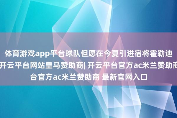 体育游戏app平台球队但愿在今夏引进宿将霍勒迪和利拉德之后-开云平台网站皇马赞助商| 开云平台官方ac米兰赞助商 最新官网入口