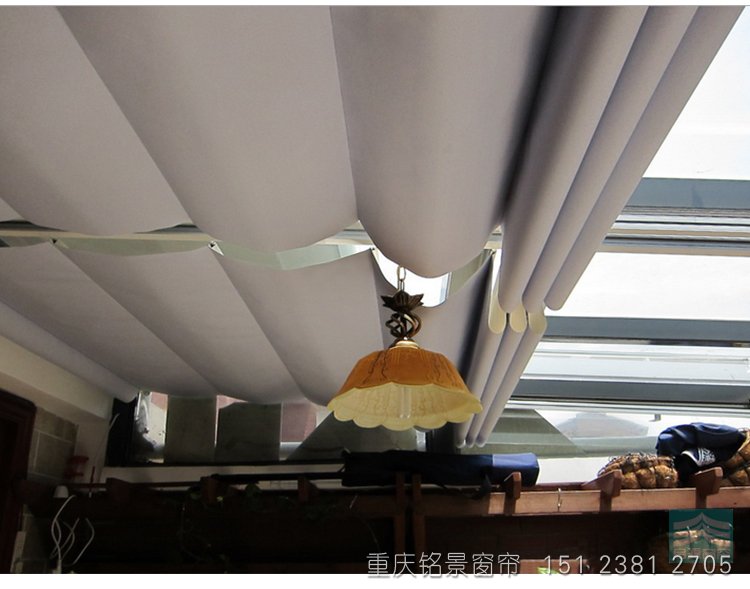电动天棚帘 适用于室内顶部遮阳隔热